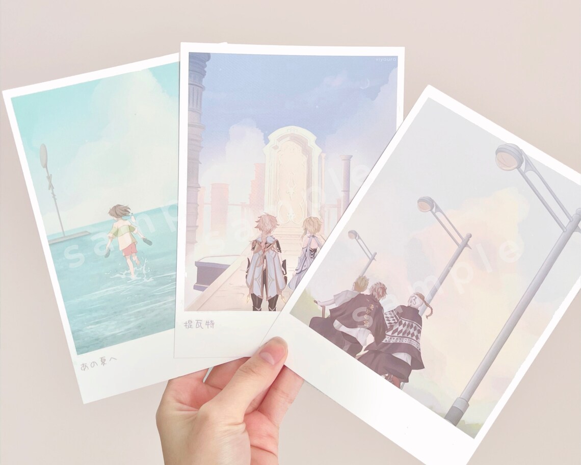 Aesthetic Anime Postcard Prints Anime Prints Minimalist Art Etsy