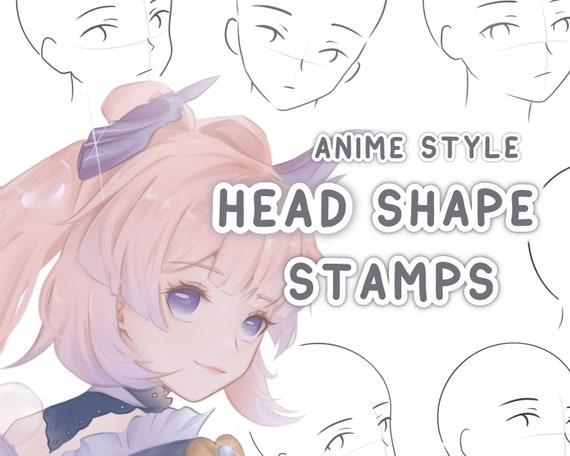 Procreate Manga Hairstyles Stamps. Anime Girl Hairstyle Stamp -  Israel