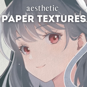 Aesthetic Paper Textures Brushes and PNG Overlay - Texture Brush Pack iPad, Digital Drawing Procreate Brushes, PNG Overlay Clip Studio, IBIS