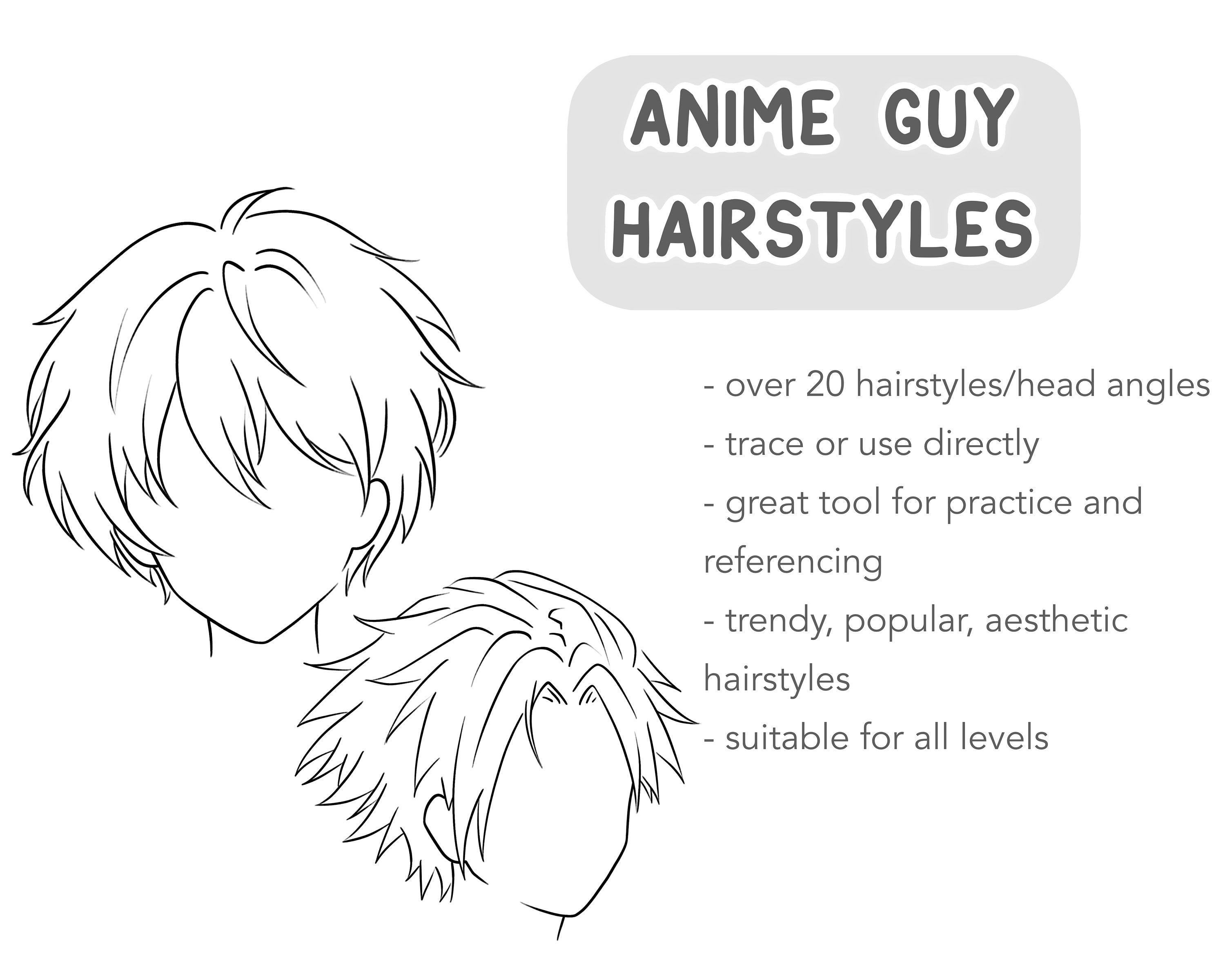 How To Draw Anime Boy Hairstyles How To Draw Anime Boy Hairstyles