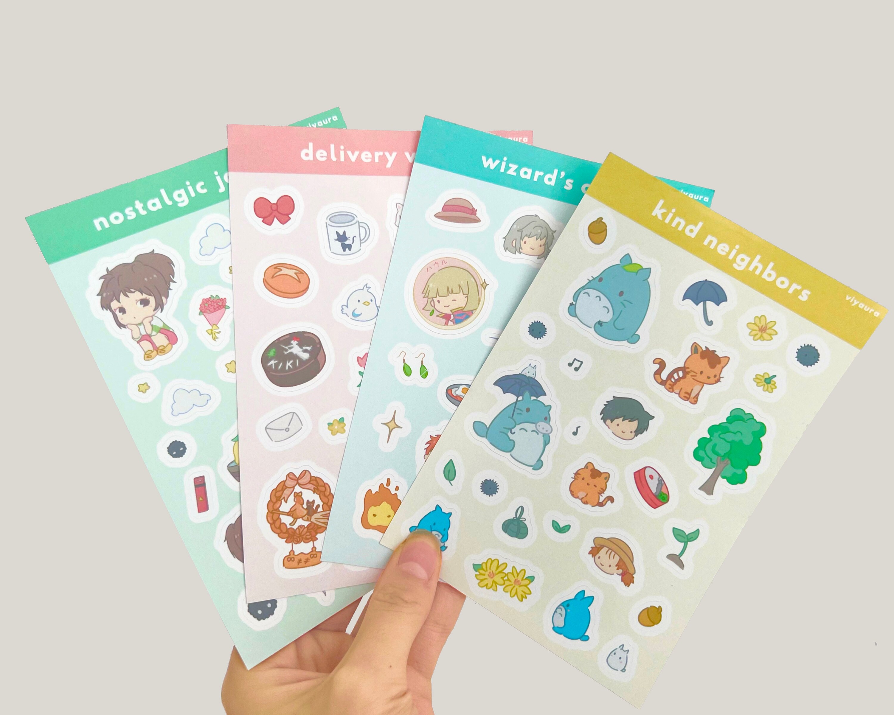 Cute Sticker Sheet - Planner Journal Stickers Soft Anime, Cute Kawaii ...