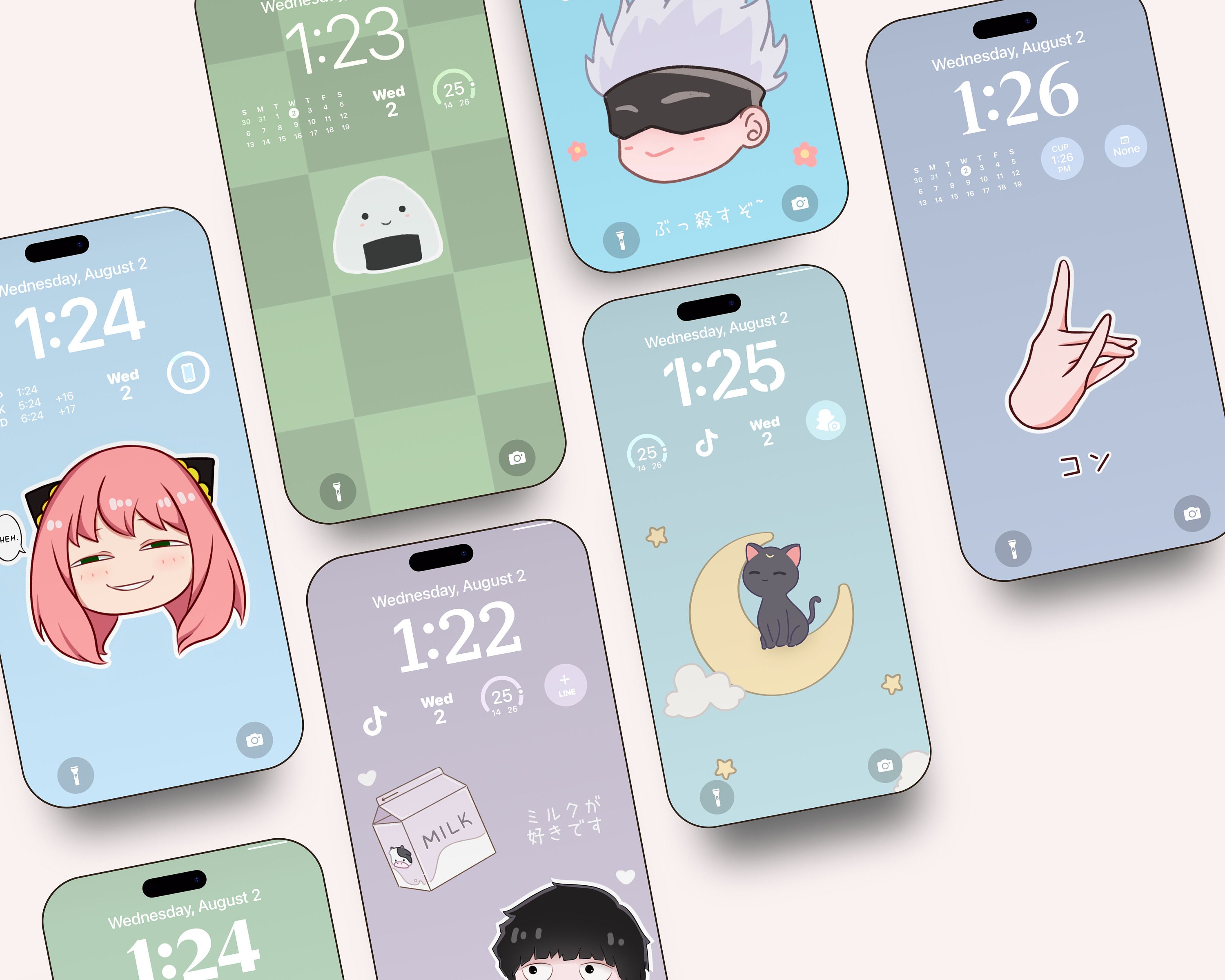 Soft Anime Inspired Minimal Kawaii Cute Lofi Mobile Phone 