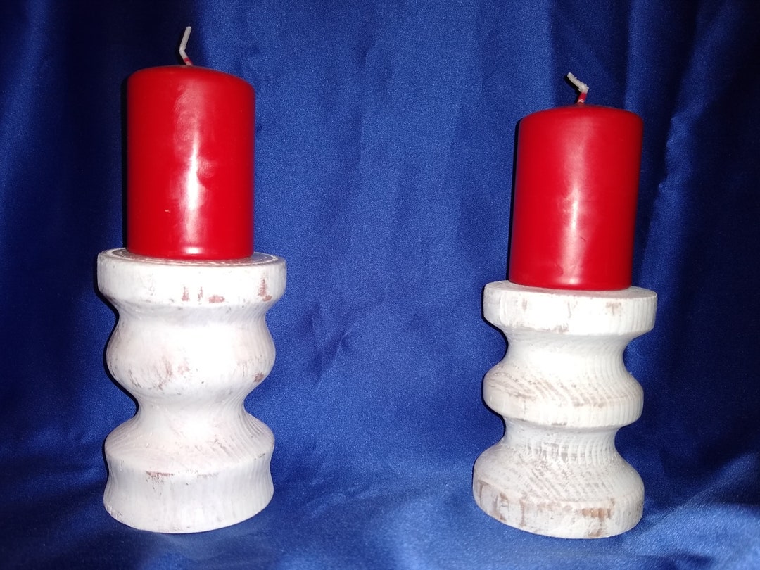 Farmhouse Candle Holder for Pillar Candle Etsy