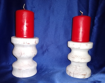 Farmhouse Candle Holder for Pillar Candle