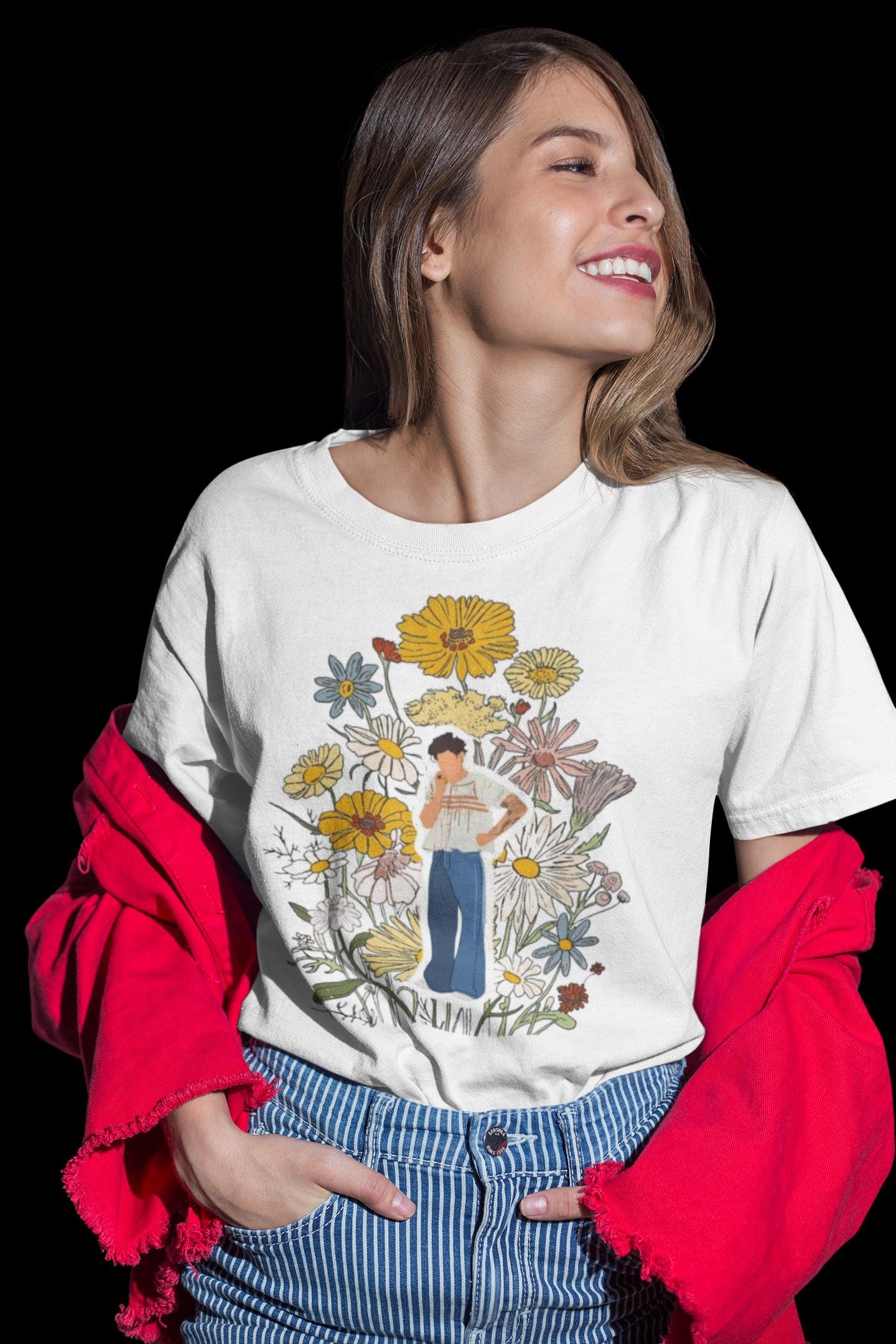 【希少】HARRY STYLES Tシャツ ファインライン2019 ロンドン限定 めっちゃ変わる】 STYLES 希少】HARRY Tシャツ ロンドン限定品