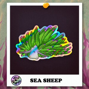 Holo Nudibranch Stickers Sea Sheep