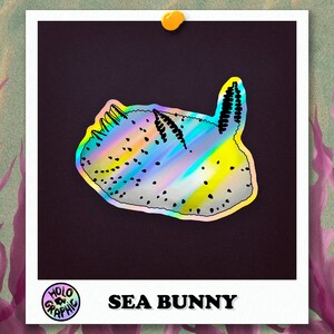 Holo Nudibranch Stickers Sea Bunny