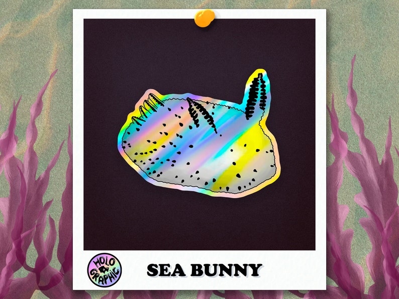 Holo Nudibranch Stickers Sea Bunny