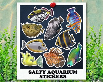 Salty Aquarium Stickers