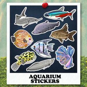 Stickers poissons d'aquarium