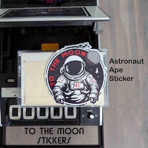 Sticker astronaute singe