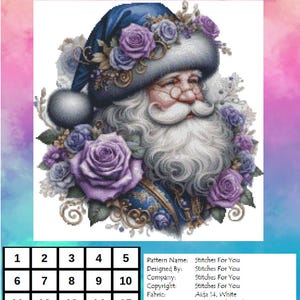 santa dressed in purple Purple christmas outfit