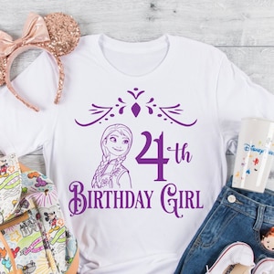Princess Anna Birthday Girl Frozen 4th Birthday Birthday INSTANT DOWNLOAD digital design for cutting machines Cricut svg dxf png