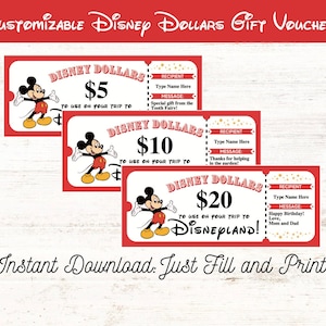 Editable California Vacation Gift Voucher | Rewards Coupons for Kids Chore Bucks INSTANT DOWNLOAD Editable & Printable Digital File PDF