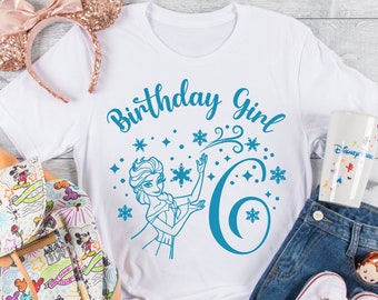 Elsa Birthday Girl 6th Birthday Queen Elsa Princess Birthday INSTANT DOWNLOAD digital design for cutting machines Cricut svg dng dxf png