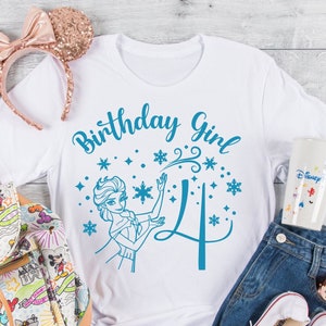 Frozen 4th top birthday shirt