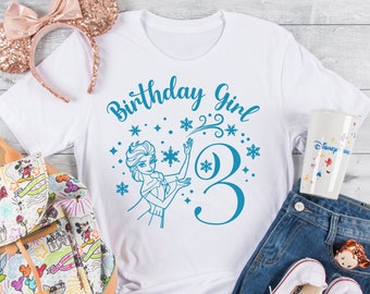 Elsa Birthday Girl 3rd Birthday Queen Elsa Princess Birthday INSTANT DOWNLOAD digital design for cutting machines Cricut svg dng dxf png