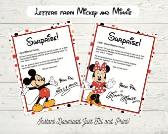 Letter From Mickey Mouse Etsy UK