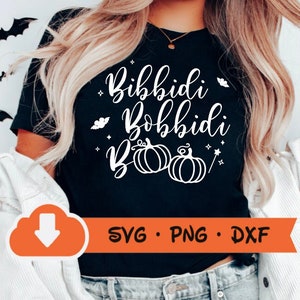 Bibbidi Bobbidi Boo Shirt Halloween Party Shirt Mickey&#39;s Not So Scary Magic Kingdom Main Street INSTANT DOWNLOAD digital design svg png dxf