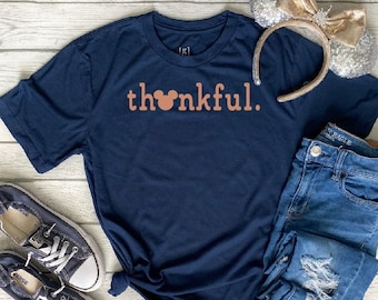 Thankful Mickey SVG Mickey Thanksgiving Shirt Fall Mickey Shirt svg png dxf INSTANT DOWNLOAD digital design Matching Family Vacation Shirts