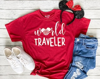 Epcot World Traveler SVG Matching Epcot Shirts Mickey Bound T-Shirt Instant Digital Download for Cutting Machine Sublimation