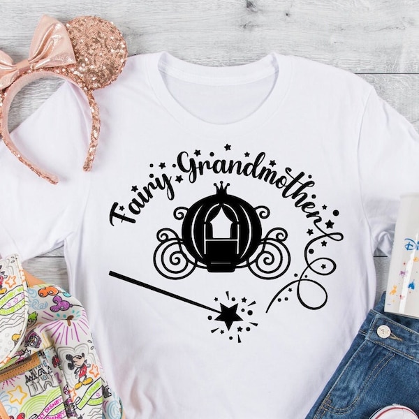 Fairy Grandmother SVG | Fun Grandma Gift | Granddaughter Gift for Grandma| Grandma Birthday Gift | INSTANT DOWNLOAD digital design png dxf
