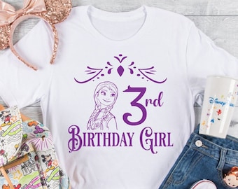 Princess Anna Birthday Girl Frozen 3rd Birthday Birthday INSTANT DOWNLOAD digital design for cutting machines Cricut svg dxf png