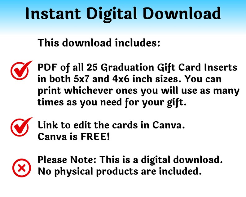 Editable Birthday Gift Card Book Last Minute Birthday Gift Adult Birthday Card Holder Customize in Canva | Instant Download, Edit and Print image 8