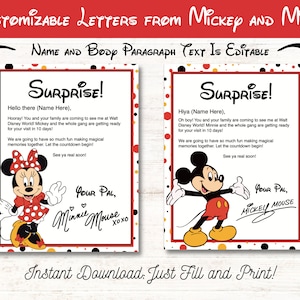 Florida Theme Park Trip Reveal Bundle Mickey (Download Now) - Etsy