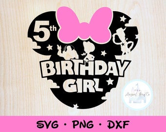 Toy Story Geburtstag Mädchen SVG 5. Geburtstag Party Shirt Toy Story Party Mickey Shirt SOFORTIGER DOWNLOAD digitales Design Cricut svg dxf png
