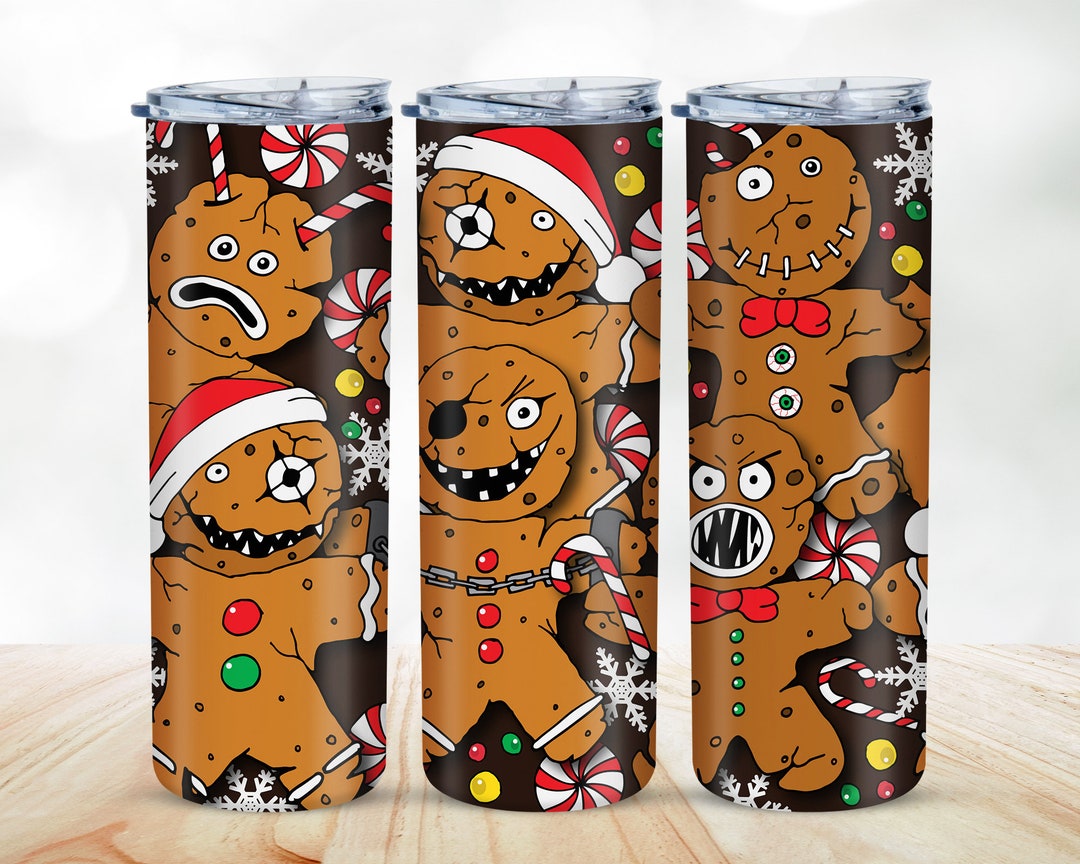 Evil Gingerbread Men, Bad Gingerbread Men, 20 Oz Stainless Steel SS ...
