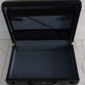 Porte-documents Samsonite vintage à coque dure et cadenas à combinaison marron** livraison gratuite**