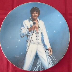 Elvis Presley ‘King Of Las Vegas’ Delphi Collector Plate Vintage 1991  ** FREE shipping  ***