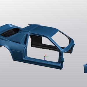 3d-scan of a Ford RS200 kitcar body