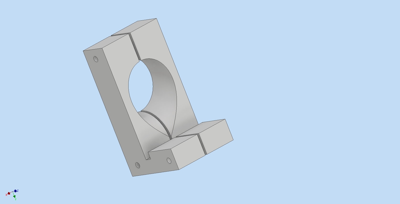 3 print file for 3" cut fixture for teardrop exhaust tip