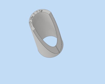 3D print file for 48.4 mm angle grinder merge collector cutting template