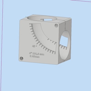 3d print file for 4&quot; 101,6 mm Radius 85mm Elbow Cutting Fixture.