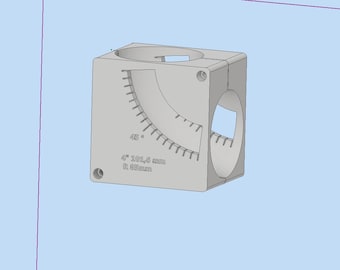 3d print file for 4" 101,6 mm Radius 85mm Elbow Cutting Fixture.