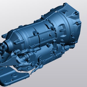 3d scan of bmw zf8-hp70 n57 Gearbox and gear lever
