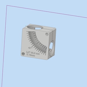 3d print file for  2,5" 63,5 mm Radius 75mm Elbow Cutting Fixture.