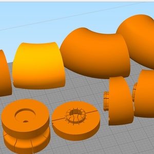 Print file for 3in exhaust system modeling kit.