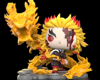 Rengoku pop custom limited of 1 (custom box included)
