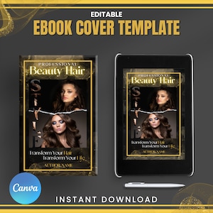 Ebook Cover Template Canva, Ebook cover design, DIY Ebook Cover, Ebook Cover Template, Canva Editable Template, Instant Download