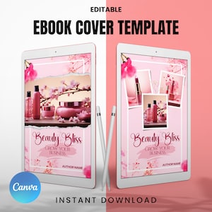 Ebook Cover Template Canva, Ebook cover design, DIY Ebook Cover, Ebook Cover Template, Canva Editable Template, Instant Download