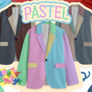 Pastel color jacket sale