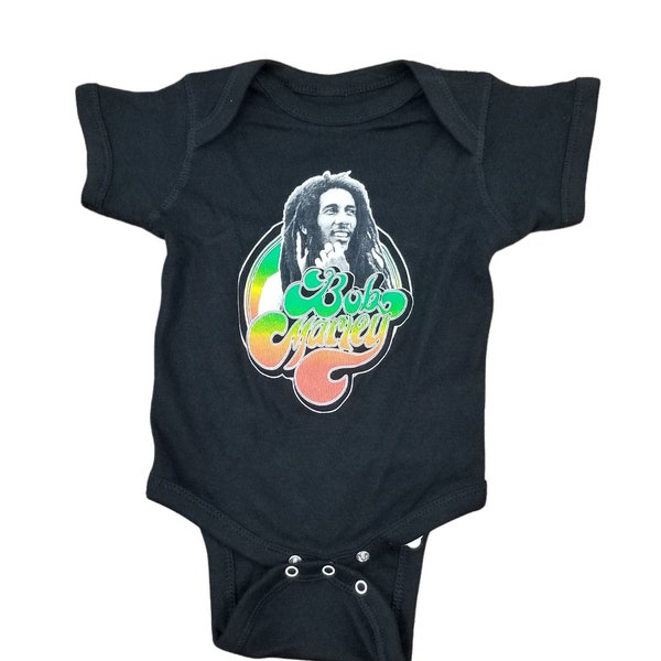 Bob Marley Onesie Rompers for Babies, Boys, Girls, Kids | Reggae-Rasta-Jamaica-Africa-Afrocentric-Lion of Judah Shirt One Piece Bodysuits