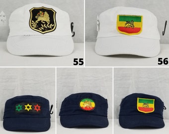 Bob Marley Patch Cap, Reggae-Rasta-Jamaica-Africa-Afrocentric-Lion of Judah-Haile Selassie Embroidery Patch Baseball Cap, Dad Cap, Hat 55-59