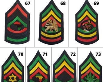 Parche Bob Marley, Reggae-Rasta-Jamaica-África-Afrocéntrico-León de Judá-Haile Selassie Hierro encendido, Parche para coser, Parche bordado (67-74)