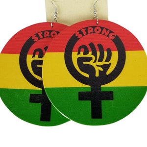 Bob Marley Earrings, Reggae-Rasta-Jamaica-Africa-Afrocentric-Island-Caribbean Earrings, Kwanzaa-Christmas-Birthday-Holiday Gift