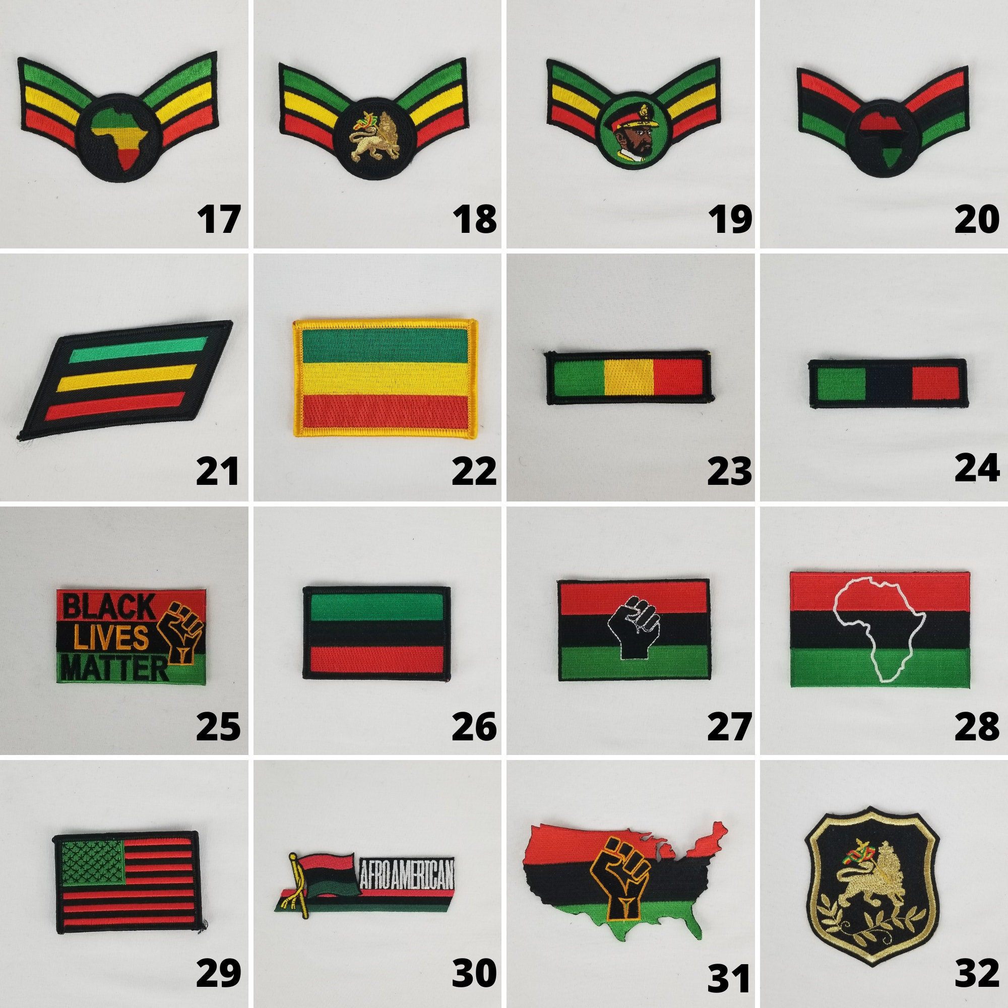 Bob Marley Patch, Reggae-rasta-jamaica-africa-afrocentric-lion of Judah ...